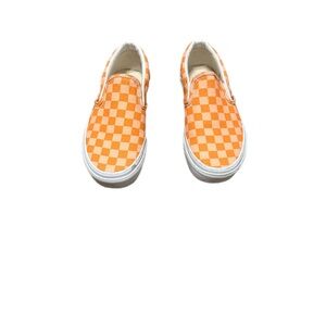 Vans Classic Slip-On Orange Checkerboard Men’s 4 / Women’s 5.5